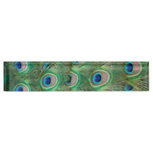 Peacock plumage name plate