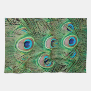 Peacock plumage towel