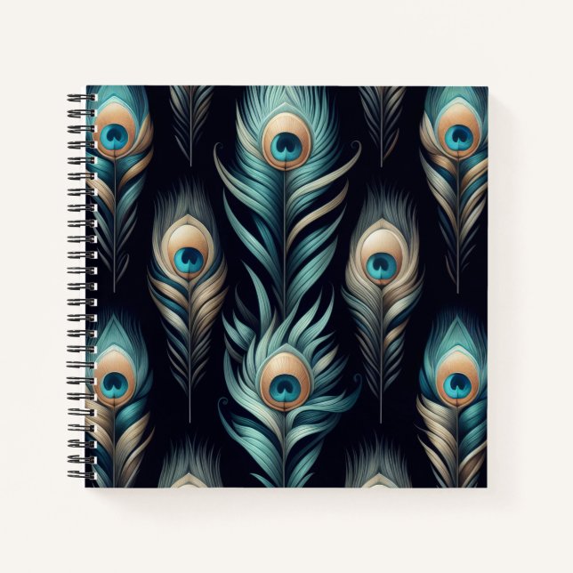Peacock Plumes Notebook (Front)