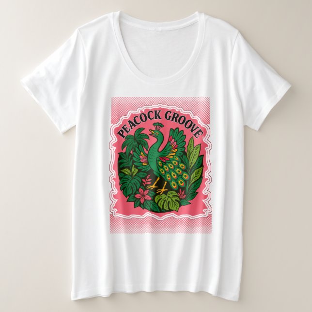 peacock plus size T-Shirt (Design Front)