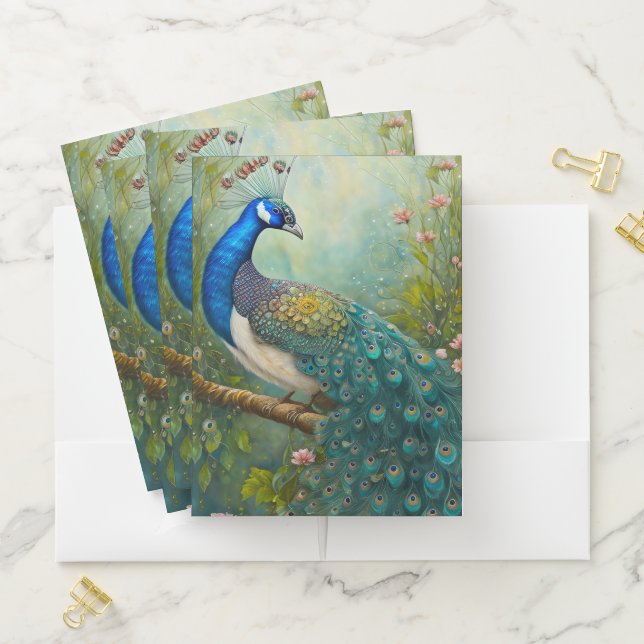 Peacock Pocket Folder (In Situ)