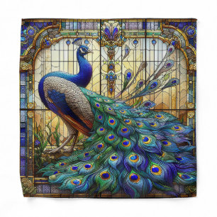 Peacock Pocket Square Bandana