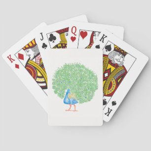 Peacock Poker Cards