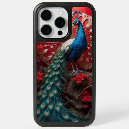 Peacock poster iPhone 15 pro max case