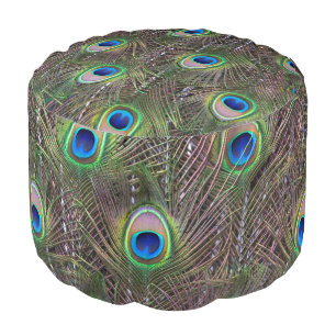 Peacock Pouf