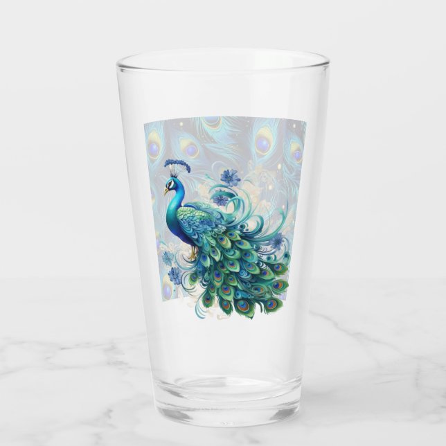 Peacock Pride Glass (Back)