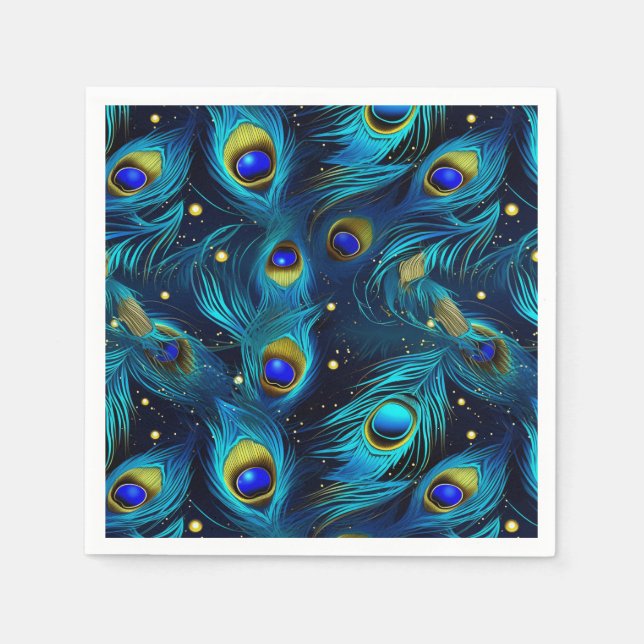 Peacock Pride Napkins (Front)