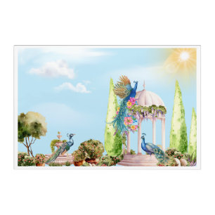 Peacock Prism: Modern Acrylic Wall Art