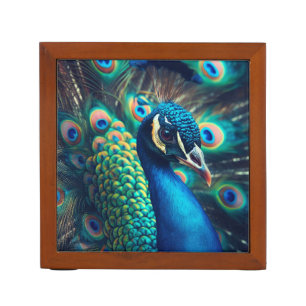 Peacock Profile Desk Organizer