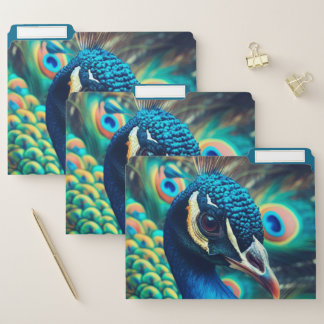 Peacock Profile File Folder