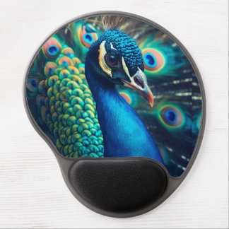 Peacock Profile Gel Mouse Pad
