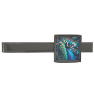 Peacock Profile Gunmetal Finish Tie Bar