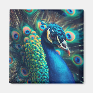 Peacock Profile Magnet