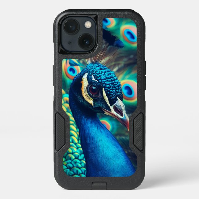 Peacock Profile Otterbox iPhone Case (Back)