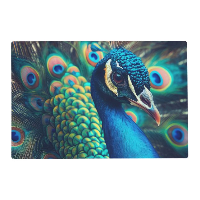 Peacock Profile Placemat (Front)