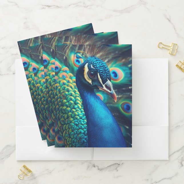 Peacock Profile Pocket Folder (In Situ)