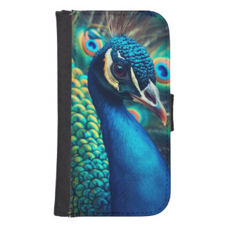 Peacock Profile Galaxy S4 Wallet Case