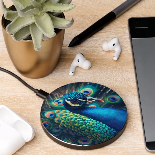 Peacock Profile Wireless Charger (Desk 2)