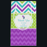 Peacock Purple Chevron Bridal Shower Thank You Small Gift Bag<br><div class="desc">A Beautiful Peacock Pink Chevron Bridal Shower Thank You gift bag to present to your friends or guests as they leave your party. A thoughtful memento of the occasion. The text can be changed to suit your own requirements.

Graphics by JW Illustrations. (18)</div>