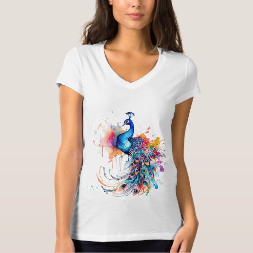 Peacock Rainbow Embrace Your True Colors T_Shirt