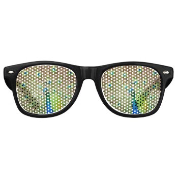 Peacock Retro Sunglasses by PixLifeBirds at Zazzle