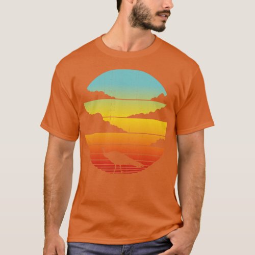 Peacock Retro Sunset Vintage 60s 70s for Men Women T_Shirt