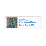 Peacock Return Address Label