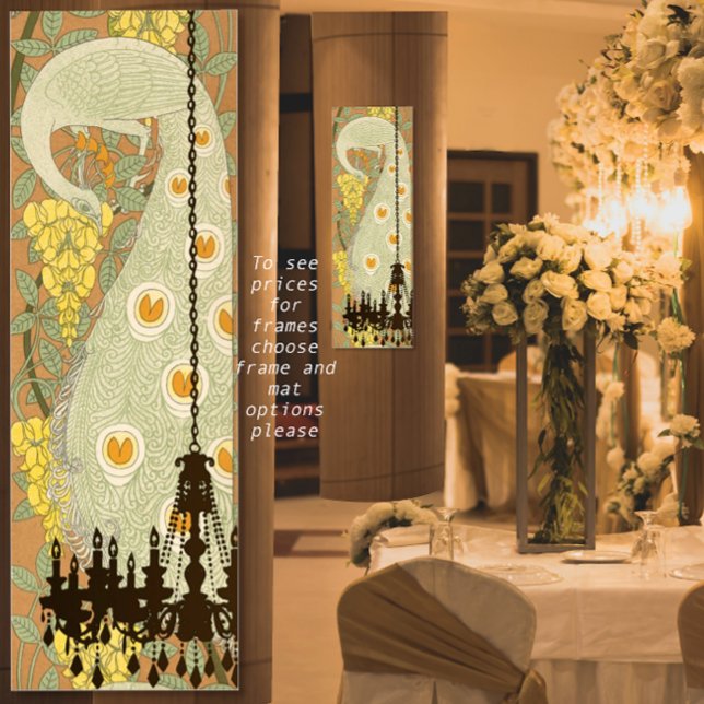 Peacock Roaring 20's Gatsby Wedding Poster (Creator Uploaded)