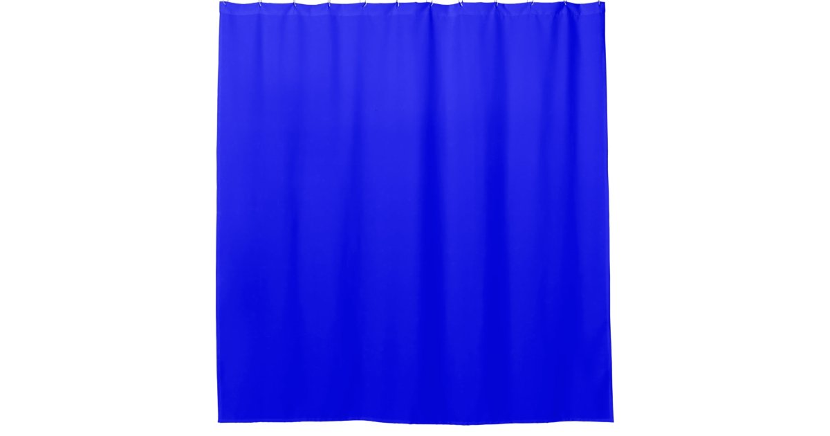 Peacock Royal Blue Shower Curtain Zazzle