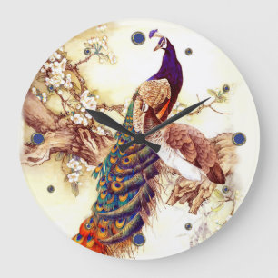Peacock Royal Large Clock