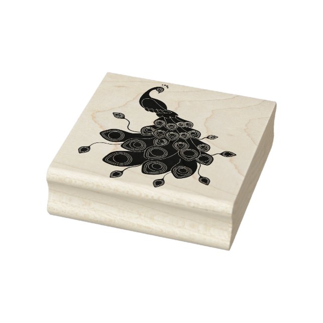 Peacock Rubber Stamp (Stamp)