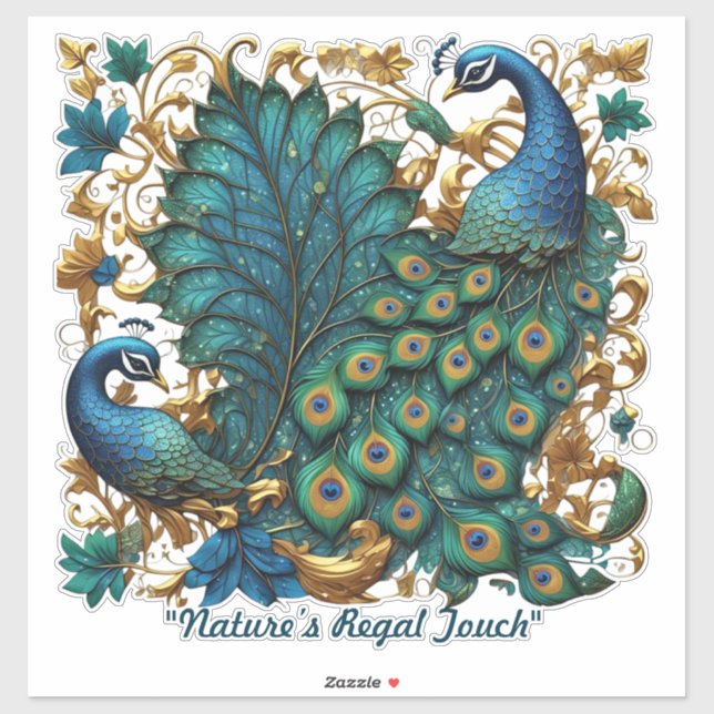 "Peacock’s Radiant Charm" Sticker (Sheet)