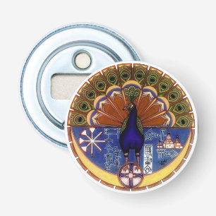peacock Sample magnet Bottle Opener