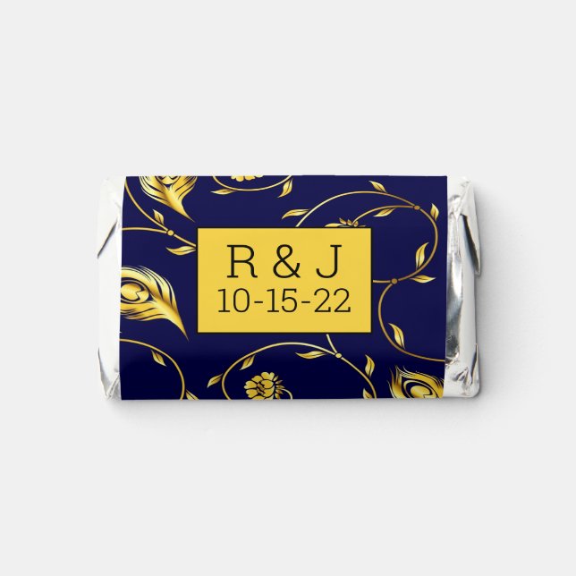 Peacock Sari Pattern Hershey's Miniatures (Front)