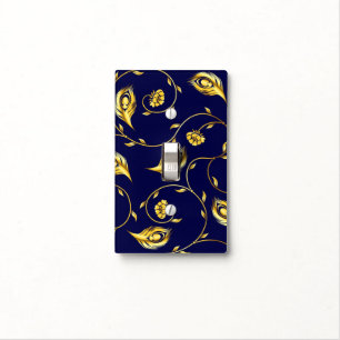 Peacock Sari Pattern Light Switch Cover