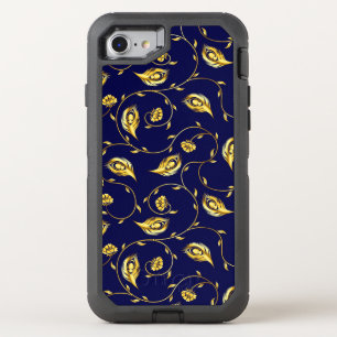 Peacock Sari Pattern OtterBox Defender iPhone SE/8/7 Case
