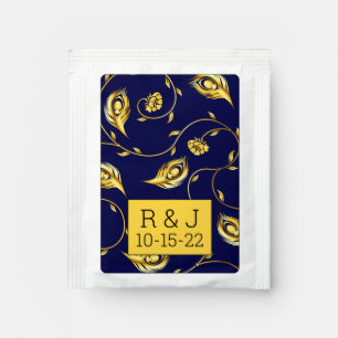 Peacock Sari Pattern Tea Bag Drink Mix