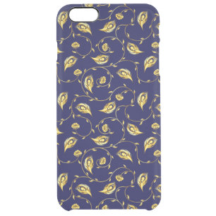 Peacock Sari Pattern Clear iPhone 6 Plus Case
