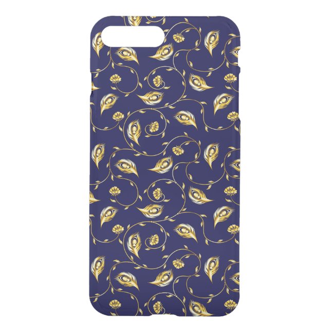 Peacock Sari Pattern Uncommon iPhone Case (Back)