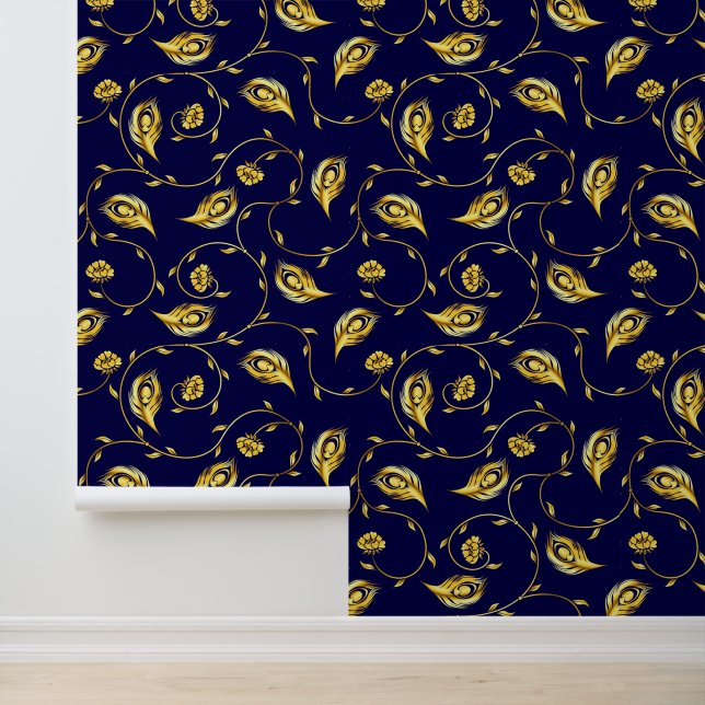 Peacock Sari Pattern Wallpaper (Application)