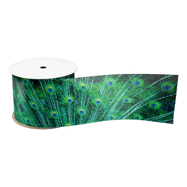 Peacock Satin Ribbon (Spool)