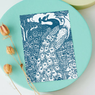 Peacock Save the Date Announcement Postcard