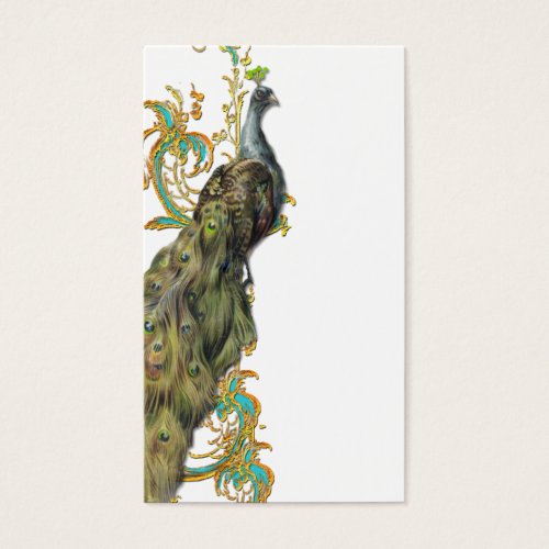 Peacock "Save the Date" or Business Card