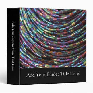 Peacock Seed Beads Binder