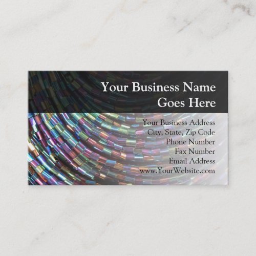 Peacock Seed Beads Business Card