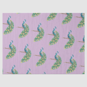 Peacock Series Design 3 Lilac Tissue Paper