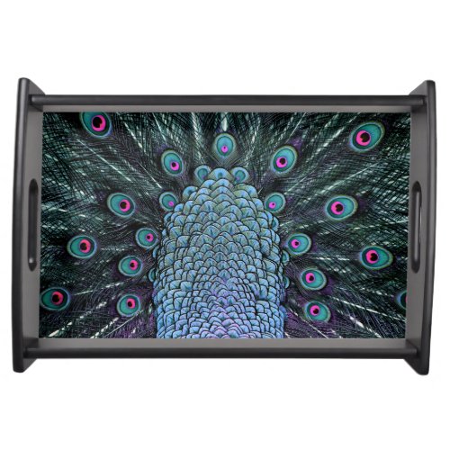 Peacock serving tray