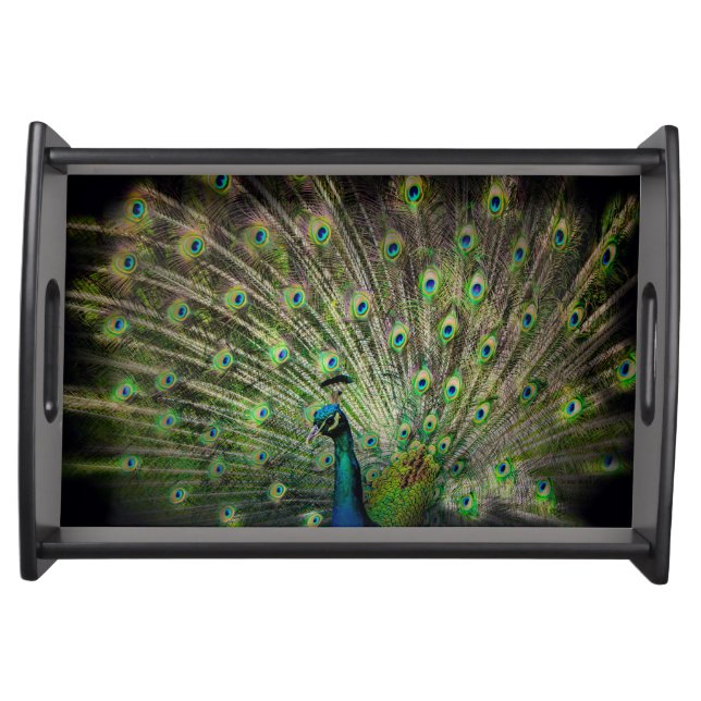 Peacock Serving Tray (Front)