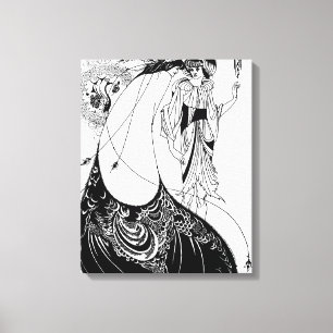 Peacock Skirt Beardsley Art Nouveau Canvas Print