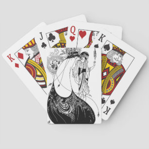 Peacock Skirt Beardsley Art Nouveau Poker Cards
